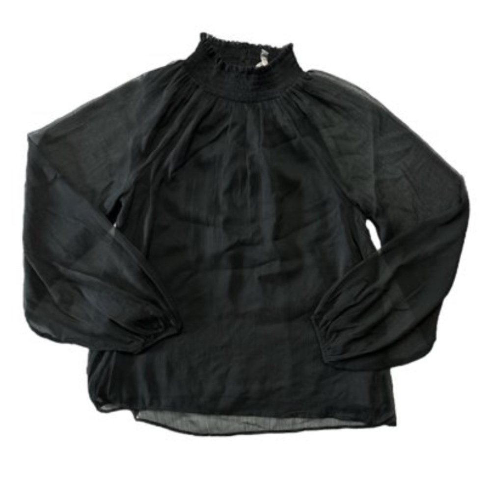 { Joie } - Limited Edition Long Sleeve Smocked Blouse - Picture 4 of 4